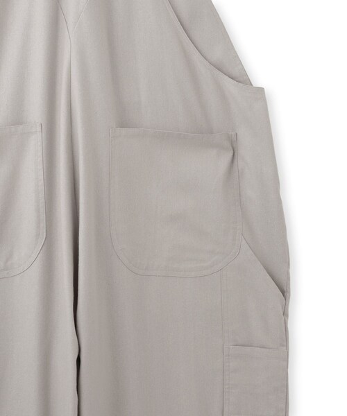 ADAM ET ROPE'（アダムエロペ）の「【Baserange（ベースレンジ）】GREN OVERALLS（サロペット/オーバーオール・レディース・ライトグレー・S）」の12枚目の写真
