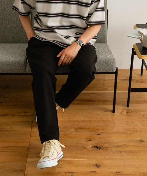 ITEMS URBANRESEARCH(アイテムズ アーバンリサーチ)の「『セットアップ対応』 ダブルフェイス ツイルイージーパンツ(その他パンツ・メンズ・NVY/BEG/BLK・M/L)」の5枚目の写真