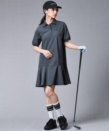 CHIC STYLE | 裾フレアポロシャツワンピース＜大きいサイズ有＞シックスタイルゴルフ(ワンピース)