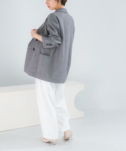 URBAN RESEARCH ROSSO（アーバンリサーチロッソ）の「ELENDEEK　EASY TUCK COCOON PANTS（その他パンツ・レディース・O.WHT/BLK/MNT/BRN・1/2）」の7枚目の写真
