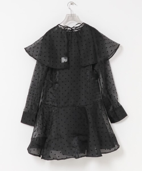 URBAN RESEARCH（アーバンリサーチ）の「GANNI　FLOCKED ORGANZA DRESS（ワンピース・レディース・BLACK・36/38）」の7枚目の写真