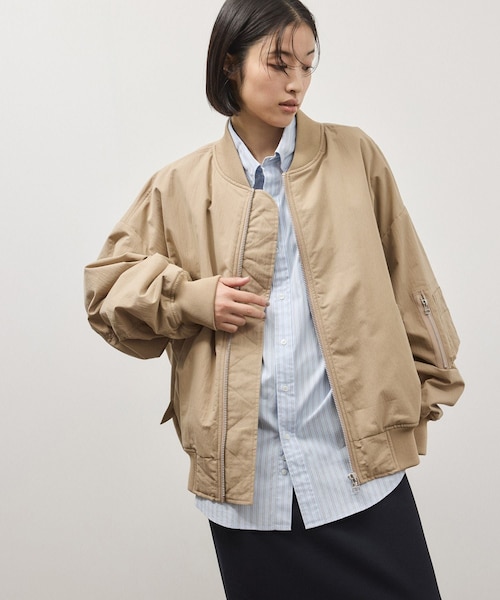 ADAM ET ROPE'（アダムエロペ）の「【PROVOKE for ADAM ET ROPE' 】別注 MA-1（MA-1・レディース・オフホワイト/ベージュ/ベージュ系/ネイビー・F）」の18枚目の写真