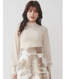 LAGUNAMOON | シアーレースニットプルオーバー(ニット/セーター)