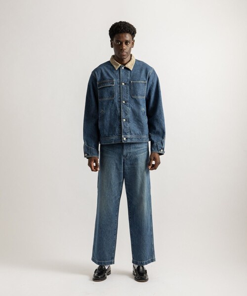 Saturdays NYC（サタデーズ ニューヨークシティ ）の「Antoine Coverall Jacket（デニムジャケット・レディース・ブラック/ブルー・L/M/S/XL）」の19枚目の写真