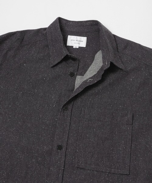 URBAN RESEARCH DOORS(アーバンリサーチドアーズ)の「STILL BY HAND SILK NEP OVER SHIRTS(シャツ/ブラウス・メンズ・ECRU/CHARCOAL・46/48)」の11枚目の写真