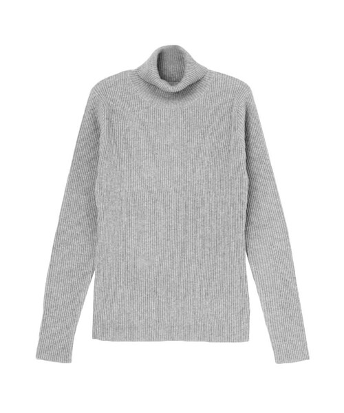 jouetie（ジュエティ）の「ベーシックリブタートル（ニット/セーター・レディース・ブラック/ミックス/レッド/オフホワイト/ベビーピンク/グレー/ターコイズ・M）」の6枚目の写真