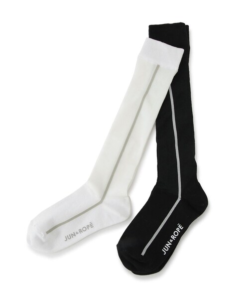 ROPE'（ロペ）の「シースルーラインソックス（ソックス/靴下・レディース・ブラック/ホワイト・F）」の4枚目の写真