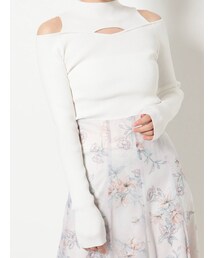 MERCURYDUO | 2wayレイヤード風リブニット(ニット/セーター)