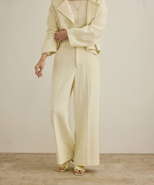 ROPE'(ロペ)の「MANTECO(マンテコ) コットンライトツイードパンツ/イージーケア(その他パンツ・レディース・オフホワイト・36/38)」の18枚目の写真