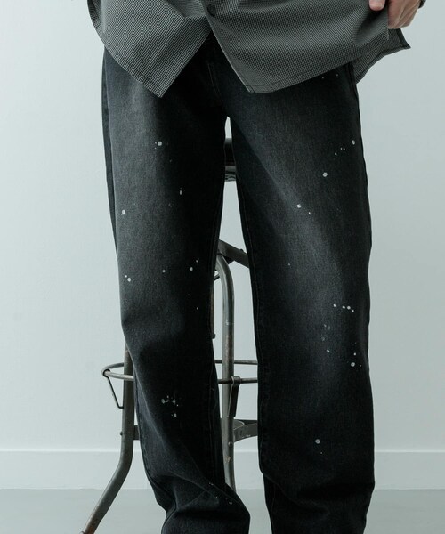 ITEMS URBANRESEARCH（アイテムズ アーバンリサーチ）の「11oz PAINT STRAIGHT DENIM（デニムパンツ・メンズ・BLU/BLK・M/L）」の14枚目の写真