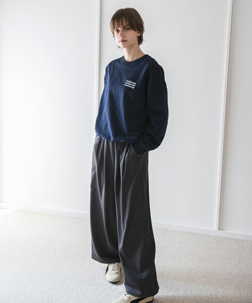 URBAN RESEARCH(アーバンリサーチ)の「『別注』Les Petits Basics×URBAN RESEARCH SWEAT(スウェット・レディース・F NAVY/K COFFEE・XS)」の9枚目の写真