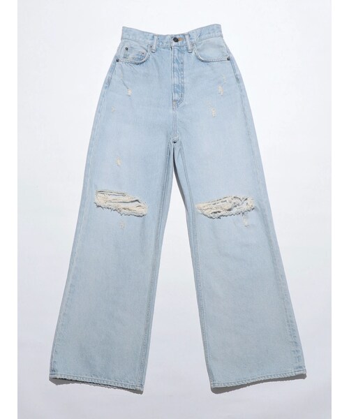 EMODA（エモダ）の「【VEQUM】RIM WIDE JEANS（その他・レディース・アイボリー/ブラック/アイスブルー・24/25/26）」の13枚目の写真