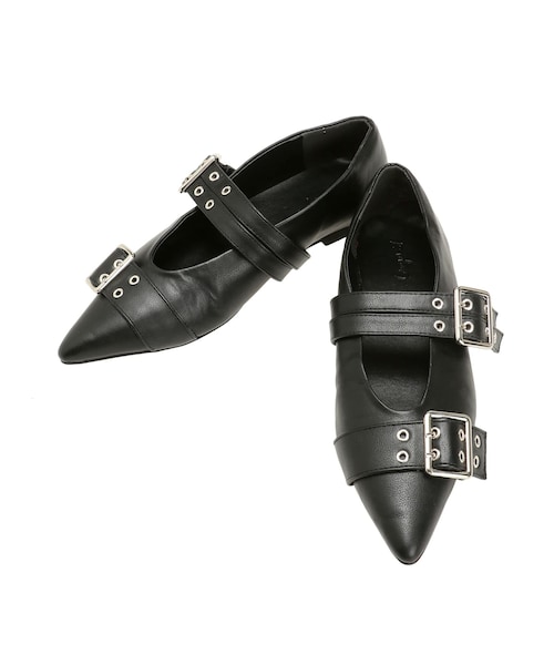 Ungrid（アングリッド）の「ベルトデザインポインテッドシューズ（その他シューズ・レディース・オフホワイト/ブラック・S/M/L）」の15枚目の写真