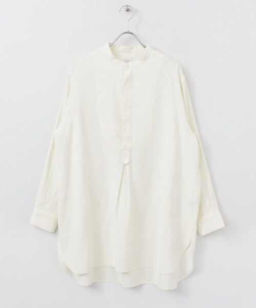 URBAN RESEARCH DOORS（アーバンリサーチドアーズ）の「ドレスシャツチュニック∴（チュニック・レディース・BROWN/OFF WHITE/L.GRAY・one/One）」の10枚目の写真