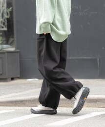 EKAL | ウォームドジャージワイドパンツ(その他パンツ)