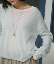 URBAN RESEARCH DOORS | Baby Alpaca V-Neck Knit(ニット/セーター)