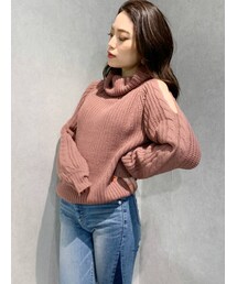 GYDA | ケーブルショルダーKT TOPS(ニット/セーター)