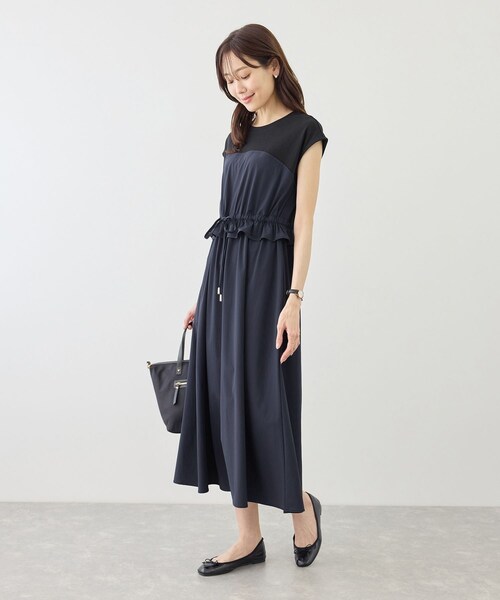 ROPE' PICNIC（ロペピクニック）の「ナイロンビスチェドッキングカットワンピース/UVカット・接触冷感（ワンピース・レディース・ブラック/ベージュ/ネイビー・F）」の19枚目の写真