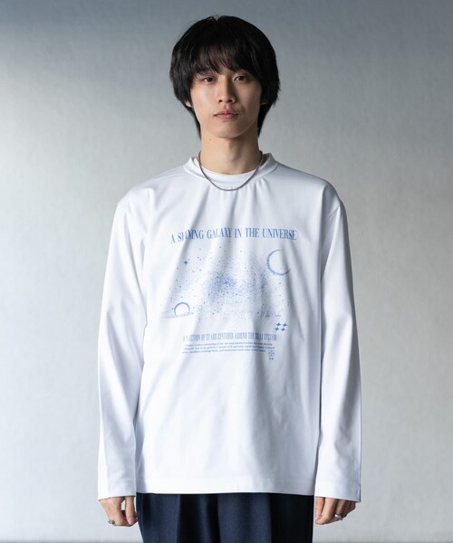 SENSE OF PLACE by URBAN RESEARCH(センスオブプレイスバイアーバンリサーチ)の「Galaxy Graphic Long-Sleeve T-shirts(Tシャツ/カットソー・メンズ・WHITE/BLACK/L.GRAY・M/L)」の11枚目の写真