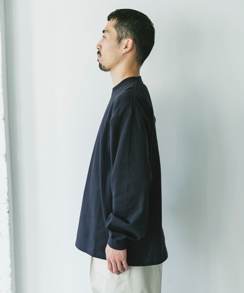 URBAN RESEARCH DOORS(アーバンリサーチドアーズ)の「10.5オンス ヘビーウェイトロングスリーブTシャツ(Tシャツ/カットソー・メンズ・C.NAVY/WHITE/MIX WHITE・M/L)」の13枚目の写真