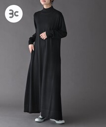 FORK&SPOON | FORK&SPOON　ハイネックフレアニットワンピース(ワンピース)