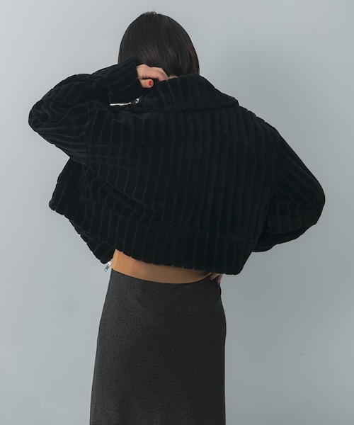 URBAN RESEARCH（アーバンリサーチ）の「Dessin de Mode　シールライダース（ライダースジャケット・レディース・BLACK・FREE）」の3枚目の写真