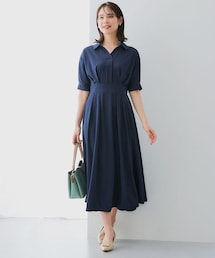 7days Life Styling | カットソー素材スキッパーウエスト切替ワンピース(ワンピース)
