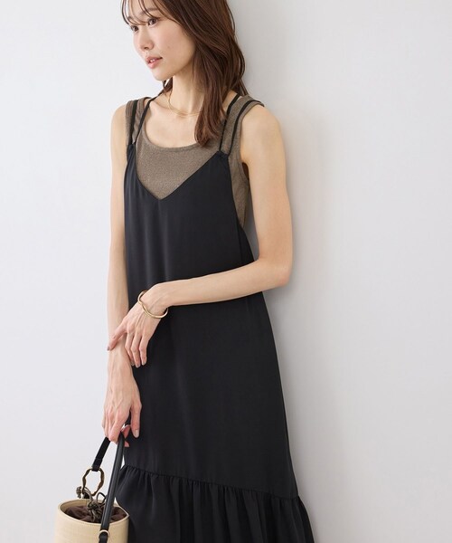 ROPE' PICNIC(ロペピクニック)の「ラメテレコタンクトップ(タンクトップ・レディース・ブラック/ホワイト/ブラウン・38)」の13枚目の写真