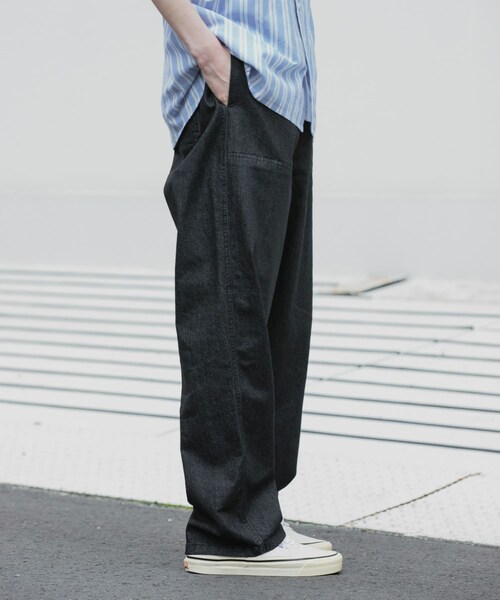 URBAN RESEARCH Sonny Label（アーバンリサーチサニーレーベル）の「接触冷感デニムイージーパンツ（デニムパンツ・メンズ・ブラック/インディゴ/ライトインディゴ・M/L）」の10枚目の写真