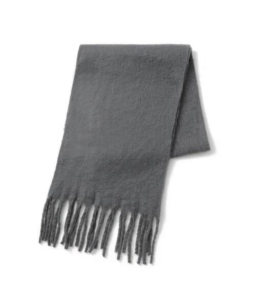 ROPE' PICNIC(ロペピクニック)の「バルキーフリンジストール(ストール/ショール・レディース・グレー/キナリ/ベージュ系/サックス・F)」の6枚目の写真