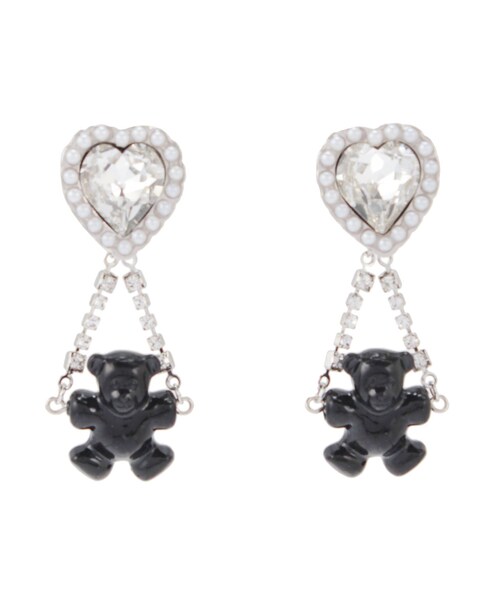 PAMEO POSE（パメオポーズ）の「Beads Bear Toy Pierce（ピアス（両耳用）・レディース・ブラック/レッド・F）」の5枚目の写真