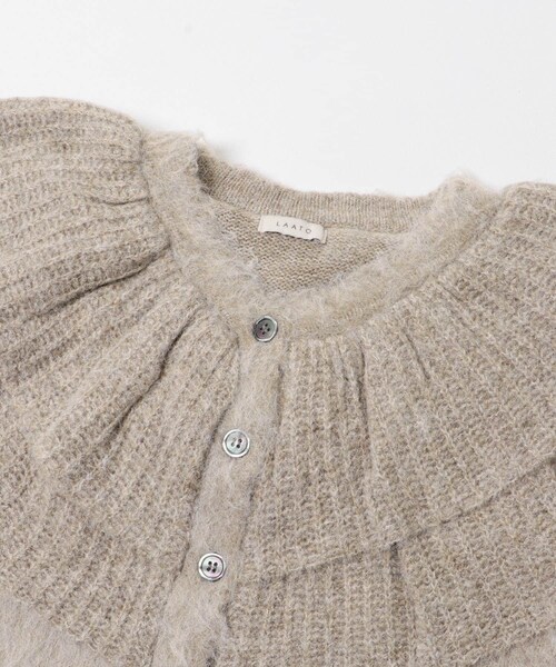 LAATO（ラート）の「frill frill knit cardigan（ニット/セーター・レディース・ラテ/シャドウ/モス/ハニー・FREE/Free）」の14枚目の写真