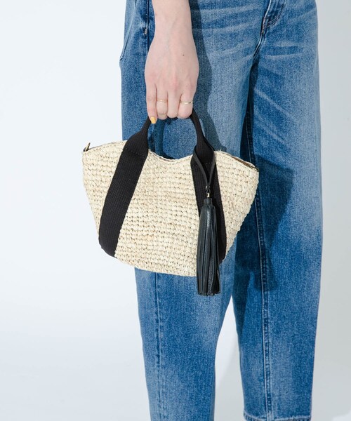 URBAN RESEARCH Sonny Label（アーバンリサーチサニーレーベル）の「VIOLAd’ORO　SANDRO V-8247（かごバッグ・レディース・nat×blk/nat×gold/br×gold・one）」の4枚目の写真