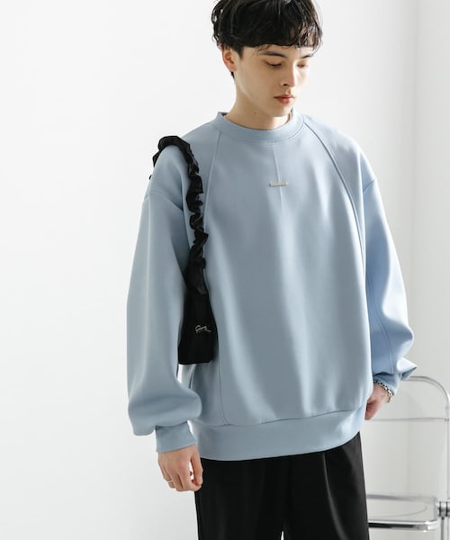 SENSE OF PLACE by URBAN RESEARCH（センスオブプレイスバイアーバンリサーチ）の「ポンチプレートキリカエスウェット（スウェット・メンズ・BLUE/BLACK/GRAY・M/L）」の3枚目の写真