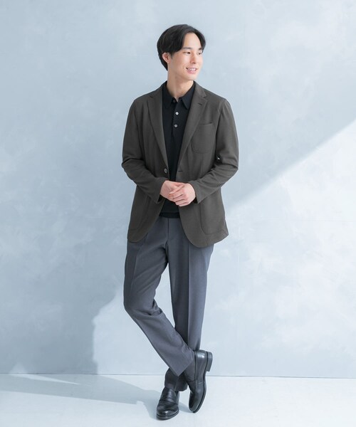 URBAN RESEARCH DOORS(アーバンリサーチドアーズ)の「LIFE STYLE TAILOR リネンライクコンフォータブルパンツ(スラックス・メンズ・BLUE NAVY/GRAY/OLV BROWN・S/M/L/XL)」の12枚目の写真
