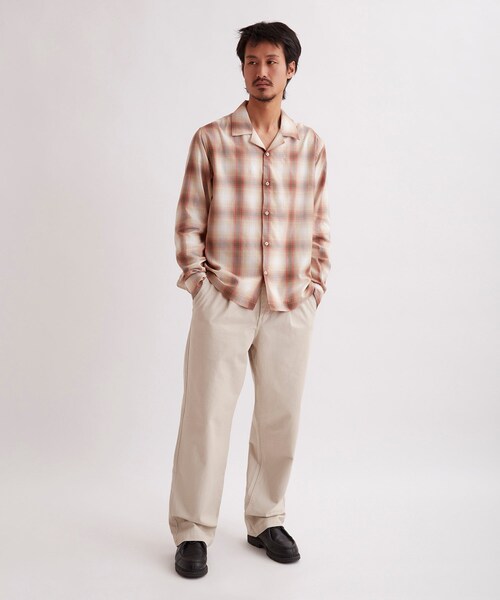 Saturdays NYC(サタデーズ ニューヨークシティ )の「Marco Plaid Ls Shirt(シャツ/ブラウス・メンズ・ベージュ/ダークグリーン・L/M/S/XL/XS)」の21枚目の写真