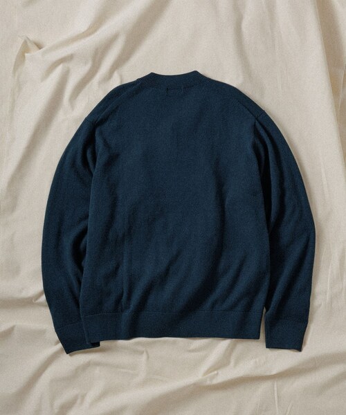 ADAM ET ROPE'（アダムエロペ）の「【WILD LIFE TAILOR】CASHMERE MIX V NECK PO（ニット/セーター・メンズ・グレー/ダークグリーン・L/M）」の7枚目の写真