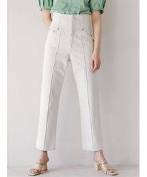 LAGUNAMOON | ハイウエストピンタックデニムパンツ(デニムパンツ)