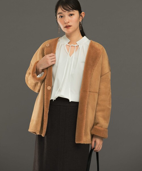 URBAN RESEARCH ROSSO（アーバンリサーチロッソ）の「2WAYボリュームシャツブラウス（シャツ/ブラウス・レディース・OFF WHITE/ORANGE/CHARCOAL・FREE）」の10枚目の写真