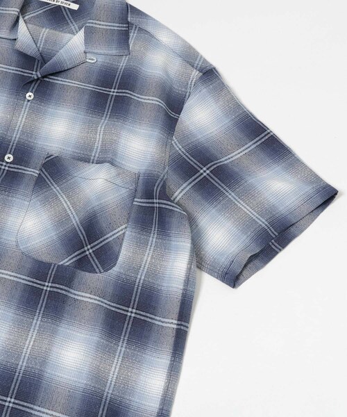 URBAN RESEARCH(アーバンリサーチ)の「SEVEN BY SEVEN OPEN COLLAR SHEER SHIRTS S/S(シャツ/ブラウス・メンズ・110 BLUE・S/M)」の10枚目の写真