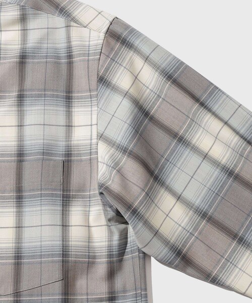 ADAM ET ROPE'(アダムエロペ)の「【AURALEE/オーラリー】SUPER LIGHT WOOL CHECK SHIRT(シャツ/ブラウス・メンズ・ダークブラウン/ブルー系・3/4/5)」の10枚目の写真