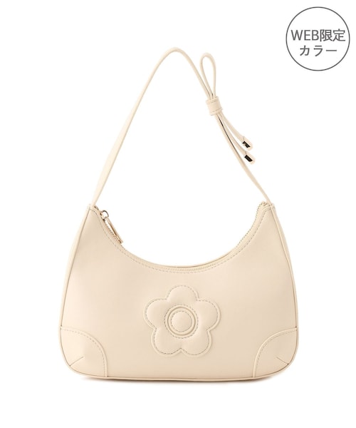 VIS（ビス）の「【MARY QUANT×VIS】デイジーハンドルリボンワンショルダーバッグ（ショルダーバッグ・レディース・ブラック/キナリ/ベージュ系/レッド・F）」の6枚目の写真