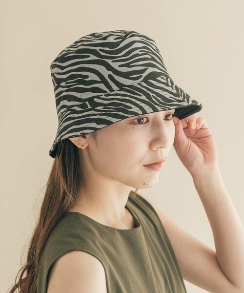 SMELLY（スメリー）の「リバーシブルプリントハット（ハット・レディース・IVO/BLK・-）」の7枚目の写真