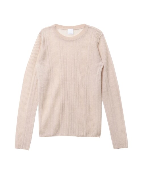 ELENDEEK（エレンディーク）の「SHEER RIB KT（ニット/セーター・レディース・オフホワイト/グレー/ブラック/ピンク/イエロー/アイスブルー/ネイビー/パープル/ラベンダー/ベージュ・F）」の10枚目の写真