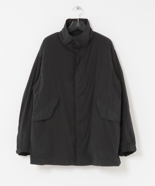 URBAN RESEARCH（アーバンリサーチ）の「ATON　AIR WEATHER SHORT MODS（モッズコート・メンズ・BLACK/BROWN・4/6）」の3枚目の写真