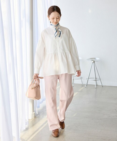 ROPE' PICNIC（ロペピクニック）の「【新色追加】【ウエスト革命デニム】ウエストシェイプハイライズマムジーンズ（デニムパンツ・レディース・ピンク/ベージュ・36/38/40）」の18枚目の写真