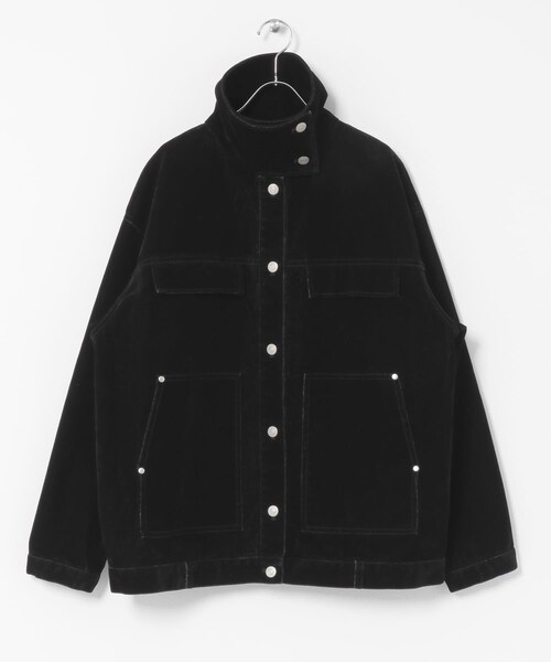 KBF（ケイビーエフ）の「ハイネックデニムブルゾン（ブルゾン・レディース・BLUE/BROWN/BLACK・One）」の15枚目の写真