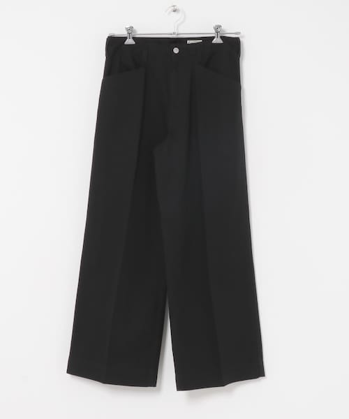 URBAN RESEARCH DOORS（アーバンリサーチドアーズ）の「FORK&SPOON　ワイドシルエットチノパンツ（チノパンツ・メンズ・BLACK/BROWN・4/5）」の3枚目の写真