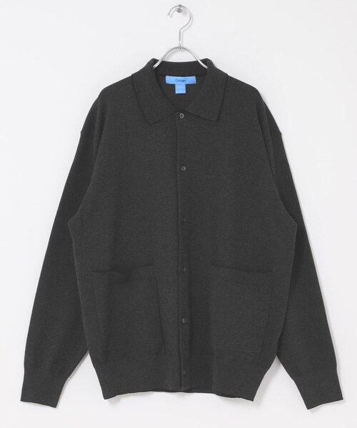 URBAN RESEARCH DOORS（アーバンリサーチドアーズ）の「FORK&SPOON　ニットポロカーディガン（カーディガン/ボレロ・メンズ・CCLｘGRY/GRYｘOFF・4/5）」の9枚目の写真