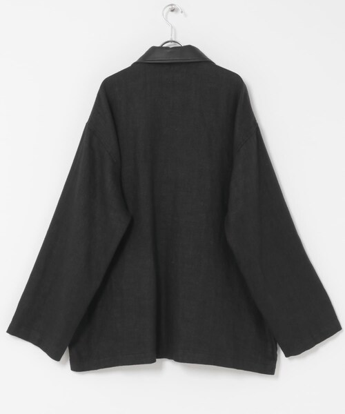 URBAN RESEARCH(アーバンリサーチ)の「HERILL Linen Duffel Jacket(ブルゾン・メンズ・Black/Natural・2/3)」の6枚目の写真